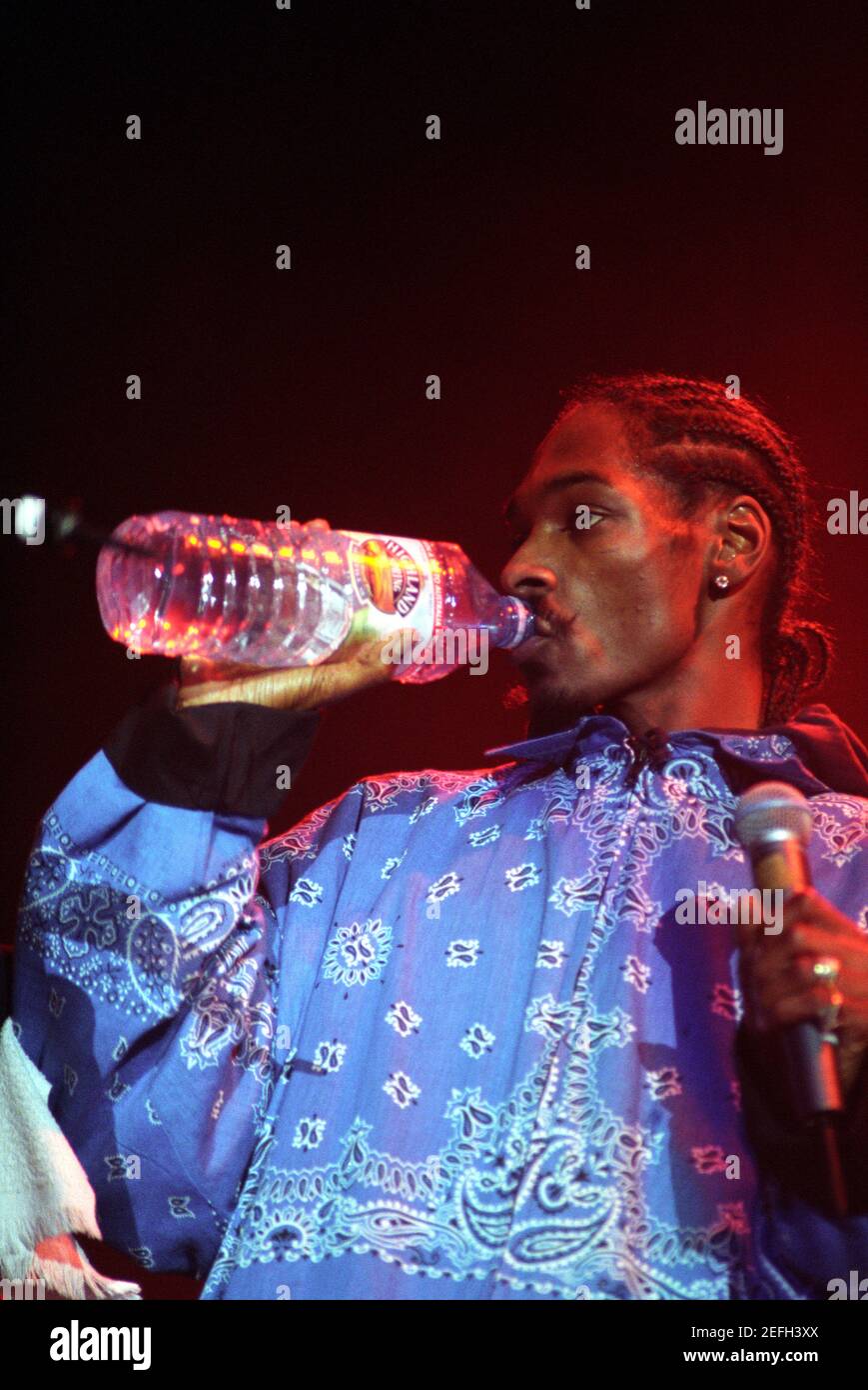 Snoop Dogg auf der Bühne beim Soul Super Jam Konzert in der Wembley Arena in London, Großbritannien. 5th Dezember 1996 Stockfoto