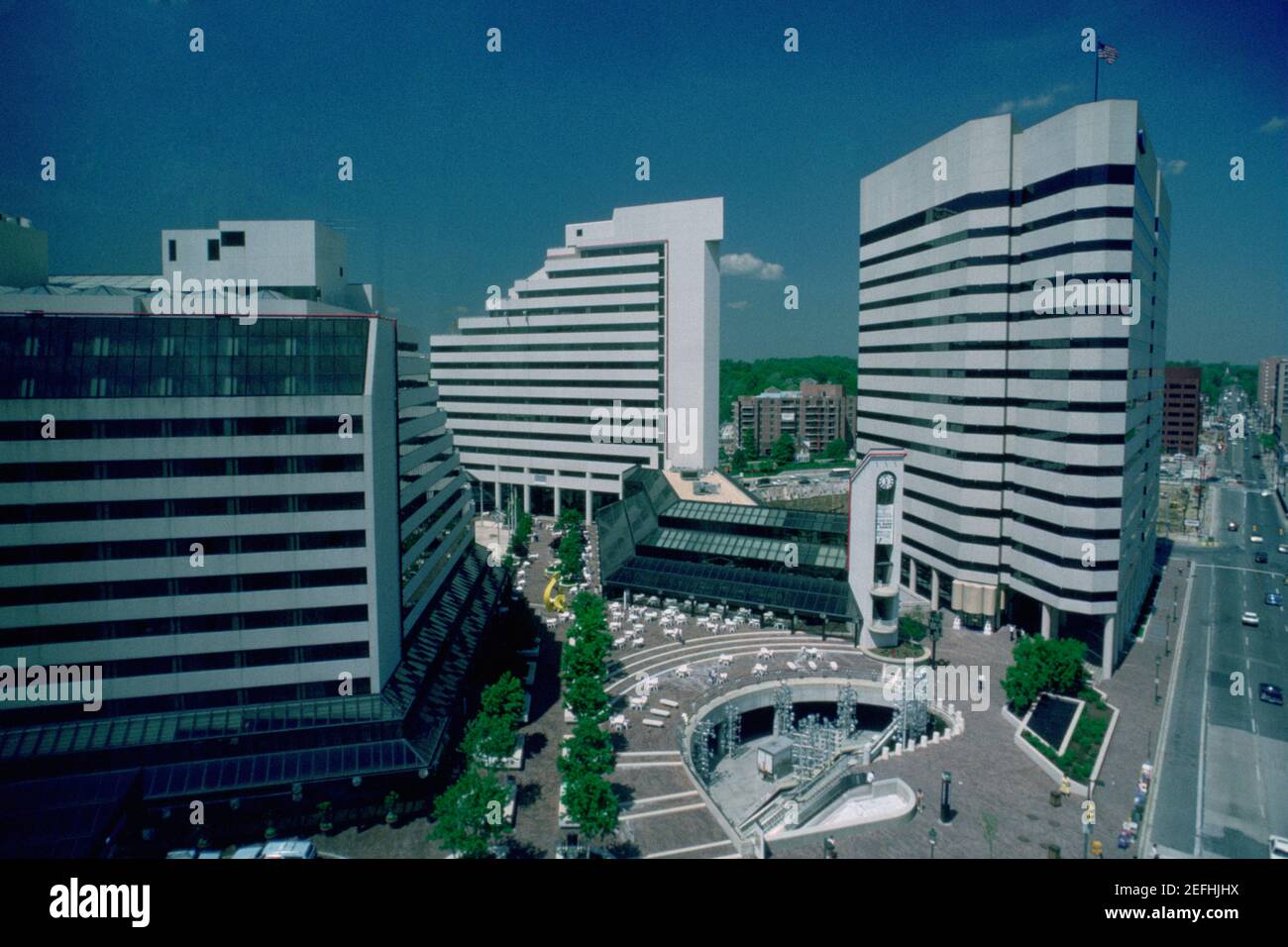 Bürogebäude in Bethesda, Maryland Stockfoto