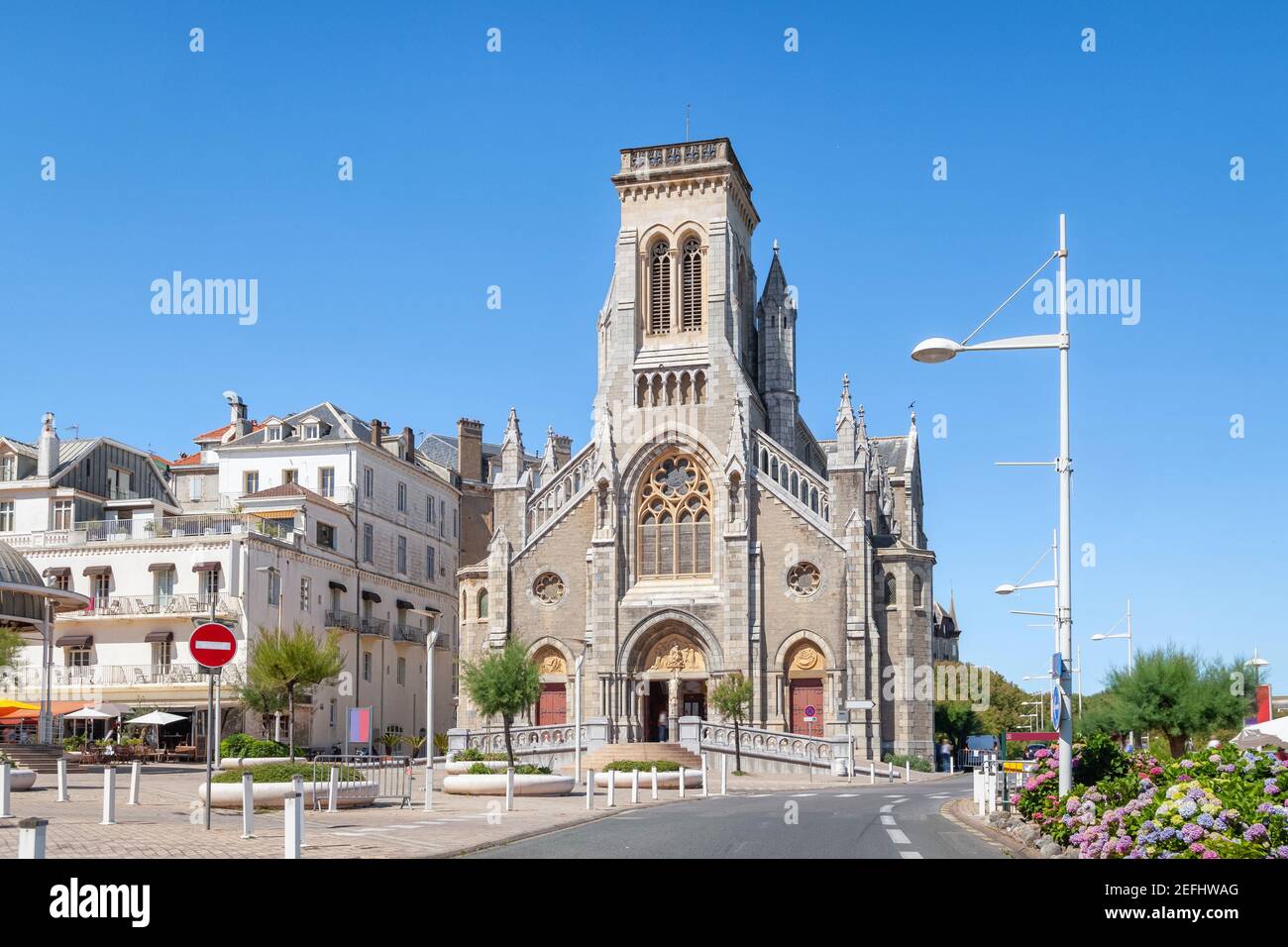 Sainte-Eugenie Kirche in Biarritz, Frankreich Stockfoto