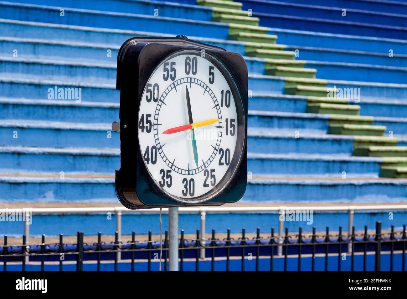 Nahaufnahme einer Uhr Stockfoto