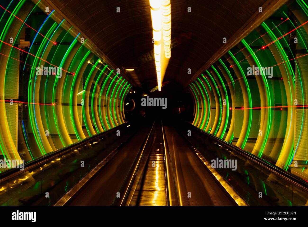Innenräume einer U-Bahn-Station, Las Vegas, Nevada, USA Stockfoto