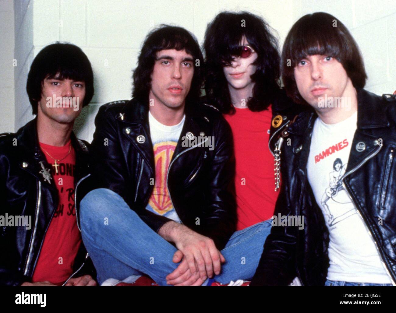 Die Ramones in den 1970er Jahren. Kredit: Scott Weiner / MediaPunch Stockfoto