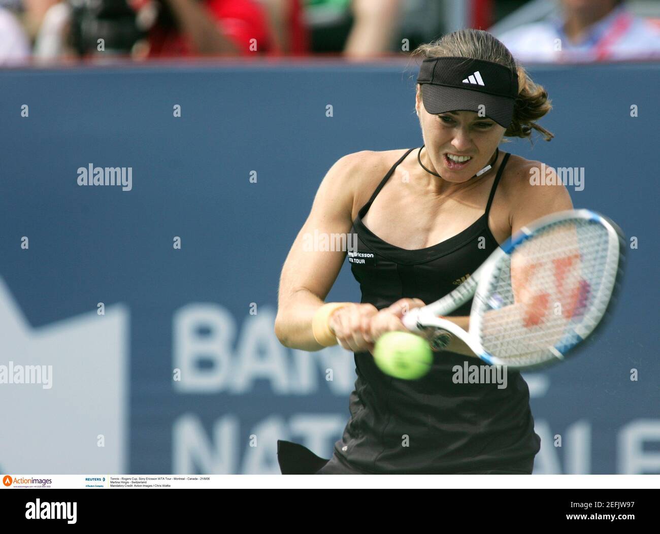 Tennis - Rogers Cup, Sony Ericsson WTA Tour - Montreal - Kanada - 21/8/06 Martina Hingis - Schweiz Kreditaufnahme: Action Images / Chris Wattie Stockfoto