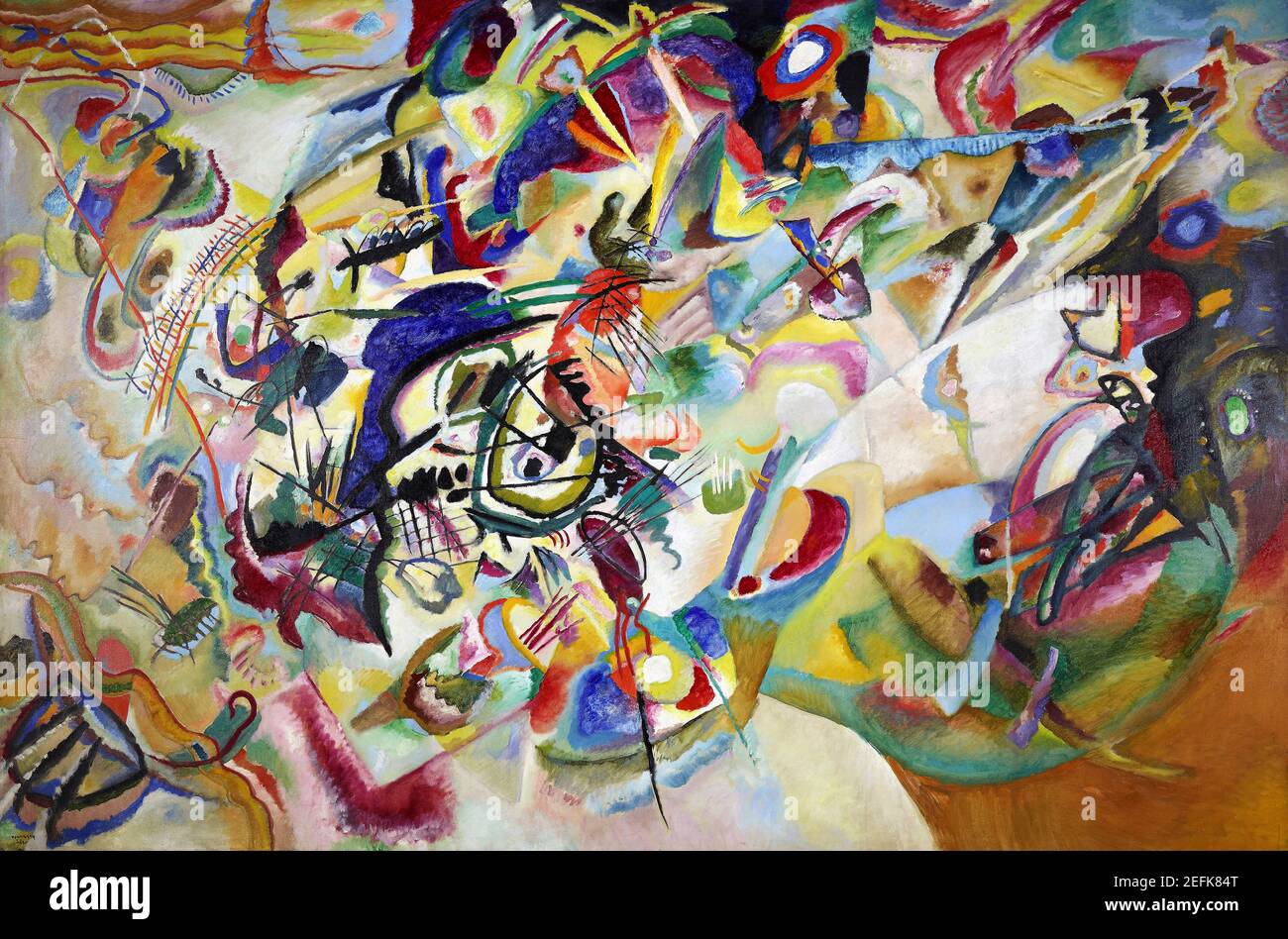 Kandinsky Malerei. 'Komposition VII' von Wassily Kandinsky (1866-1944), Öl auf Leinwand, 1913 Stockfoto