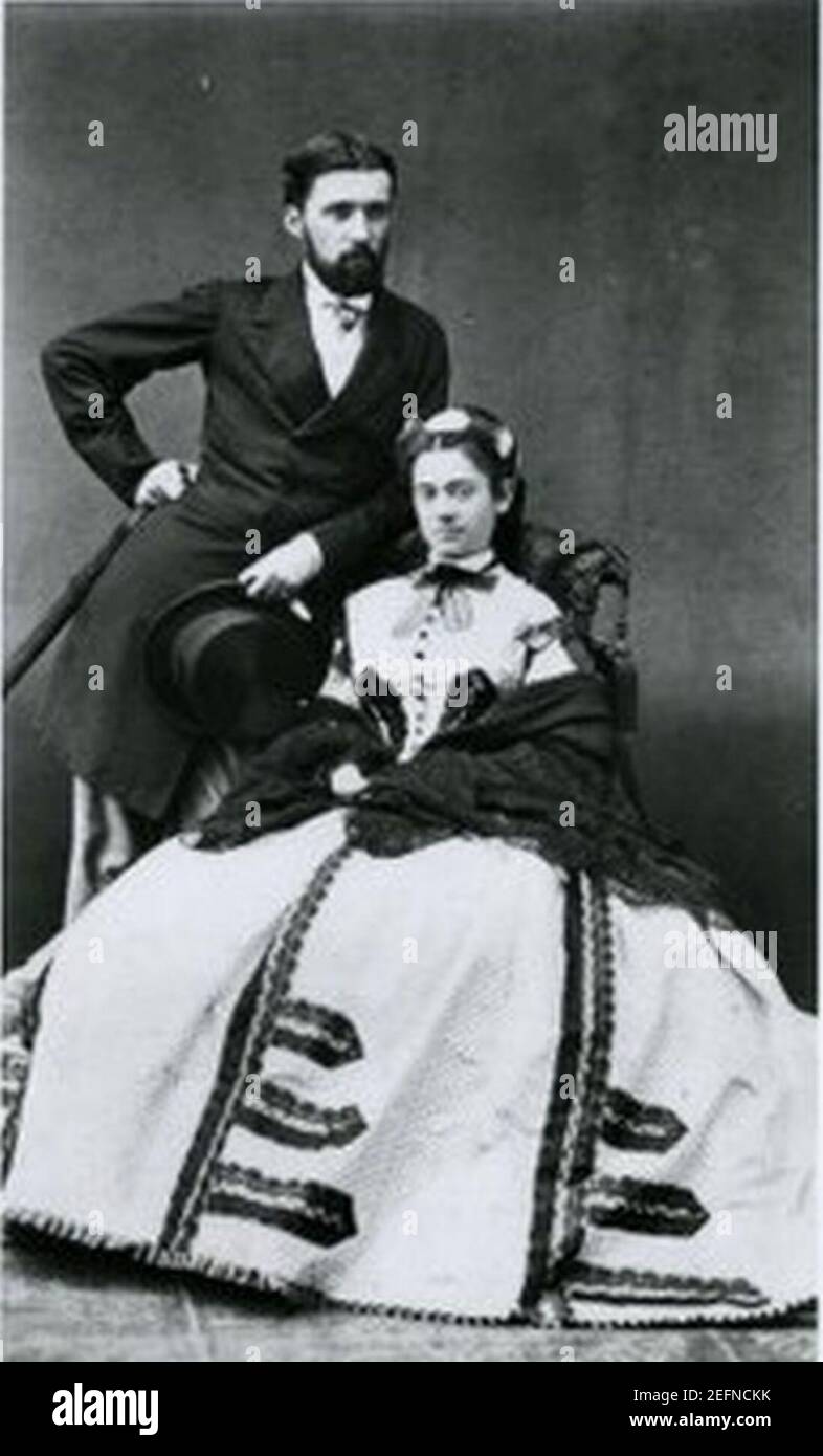 Ogden Codman, Sr. Und Ehefrau Sarah Bradlee Codman. Stockfoto Ogden Codman, Sr. Und Ehefrau Sarah Bradlee Codman. Stockfoto
