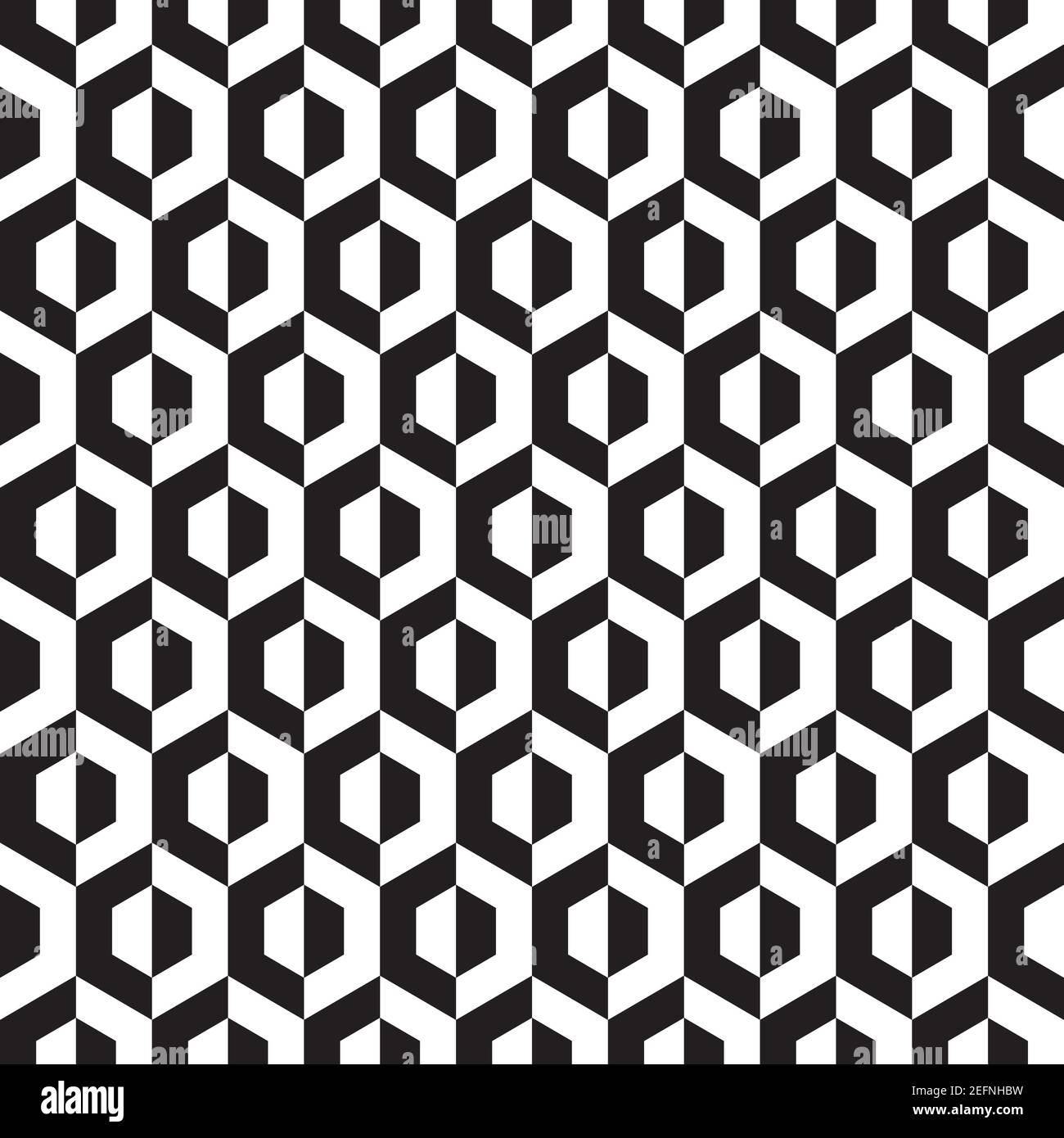 Nahtlose abstrakte geometrische sechseckige op Art Muster Stock Vektor