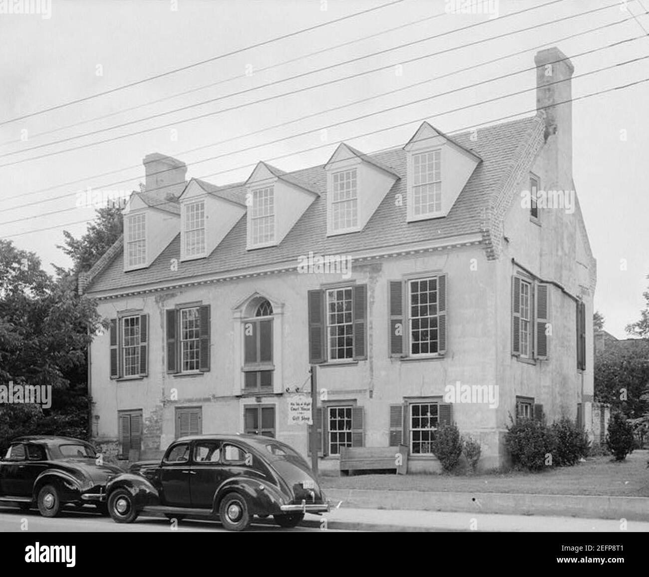 Old Isle of Wight County Courthouse, Main & Mason Streets, Smithfield (Isle of Wight County, Virginia). Stockfoto