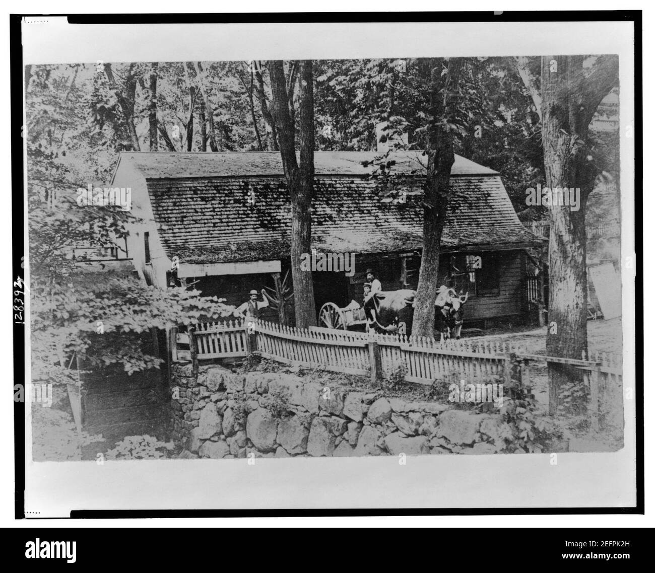 Altstadt Mühle, die älteste Mühle in den USA (ursprünglich im Jahr 1650 erbaut), New London, Connecticut Stockfoto