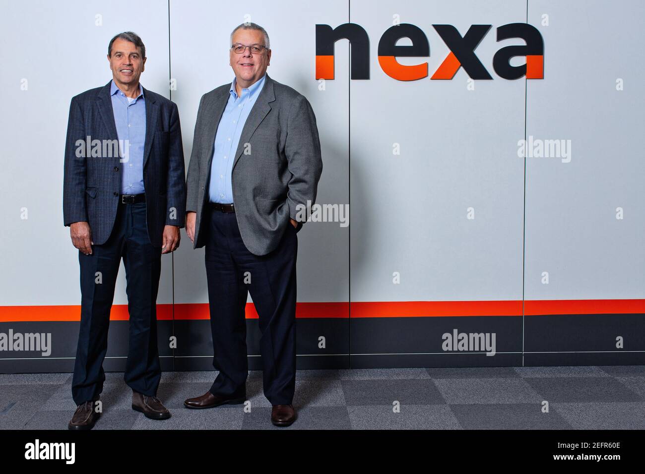 Tito Botelho Martins, President & Chief Executive Officer, und Luis Ermíriode Moraes, Director von Nexa Resources SA – Global Mining & Metals Stockfoto