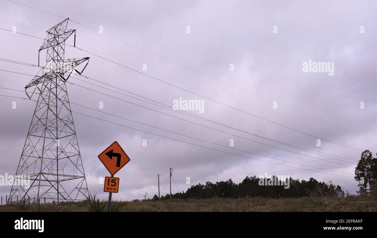 Sendeturm im Norden Floridas Stockfoto