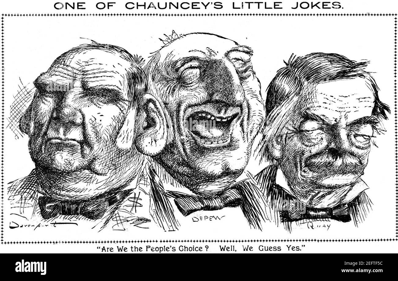 Einer von Chaunceys kleinen Witzen von Homer Davenport. Stockfoto