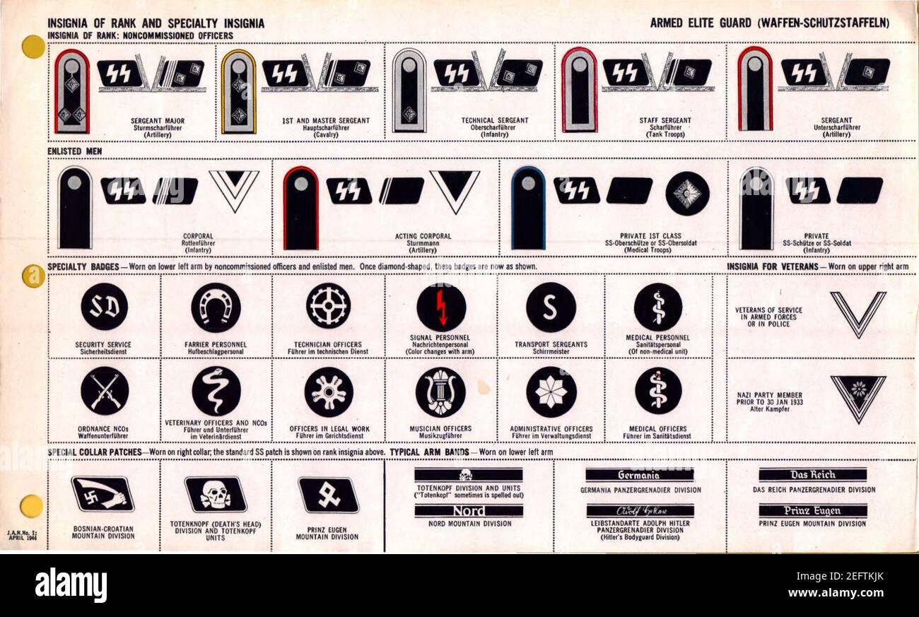 ONI JAN 1 Uniformen Und Insignien Seite 045 Bundeswehr Waffen SS WW2 