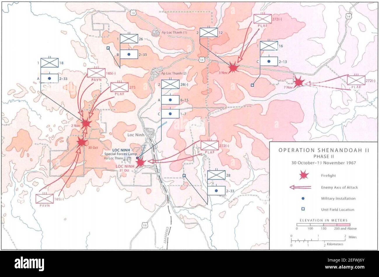 Operation Shenandoah II 30. Oktober - 19. November 1967. Stockfoto