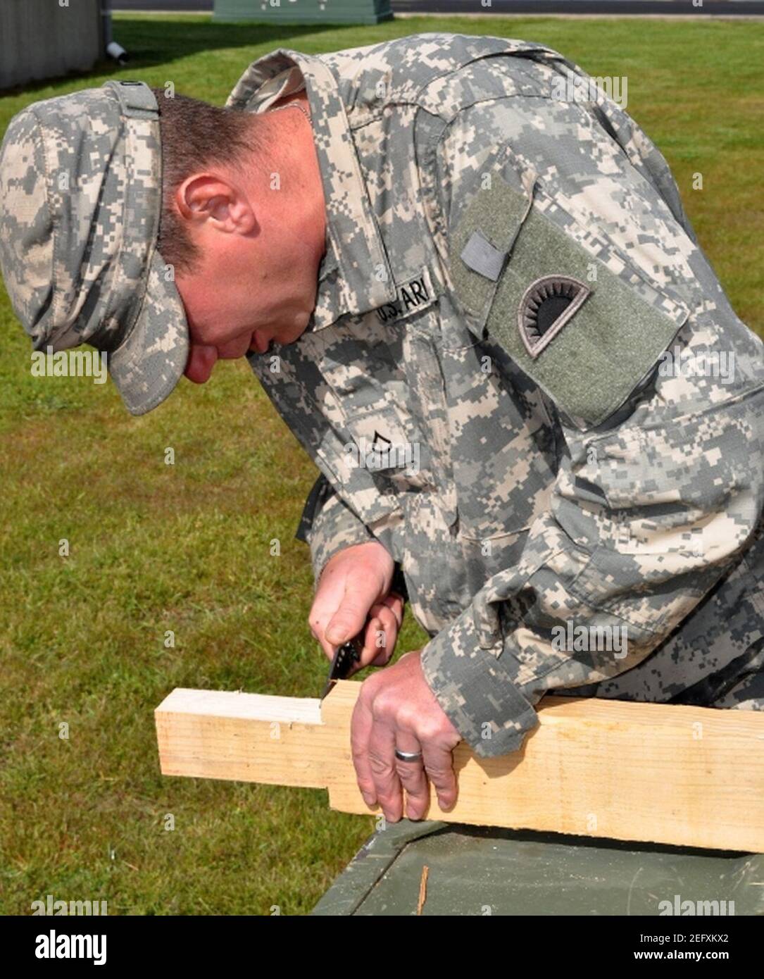 Oregon bereitet sich auf die Best Warrior Challenge vor. Stockfoto