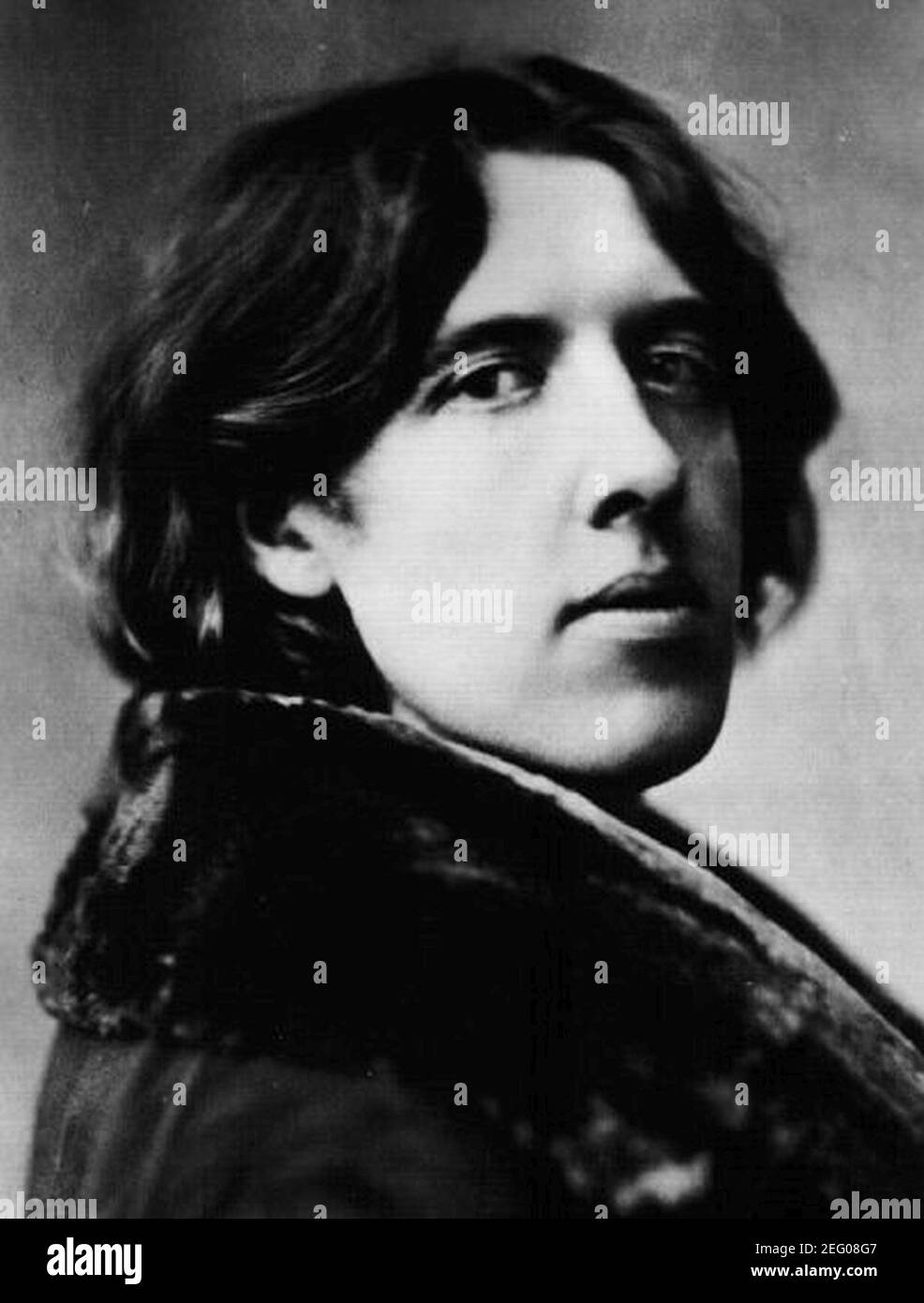 Oscar Wilde (1854-1900) in New York, 1882. Bild von Napoleon Sarony (1821-1896) 2. Stockfoto