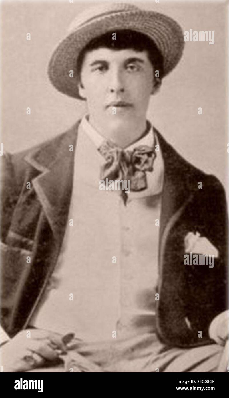 Oscar Wilde (1854-1900) in New York, 1883. Bild von Napoleon Sarony (1821-1896) 2. Stockfoto