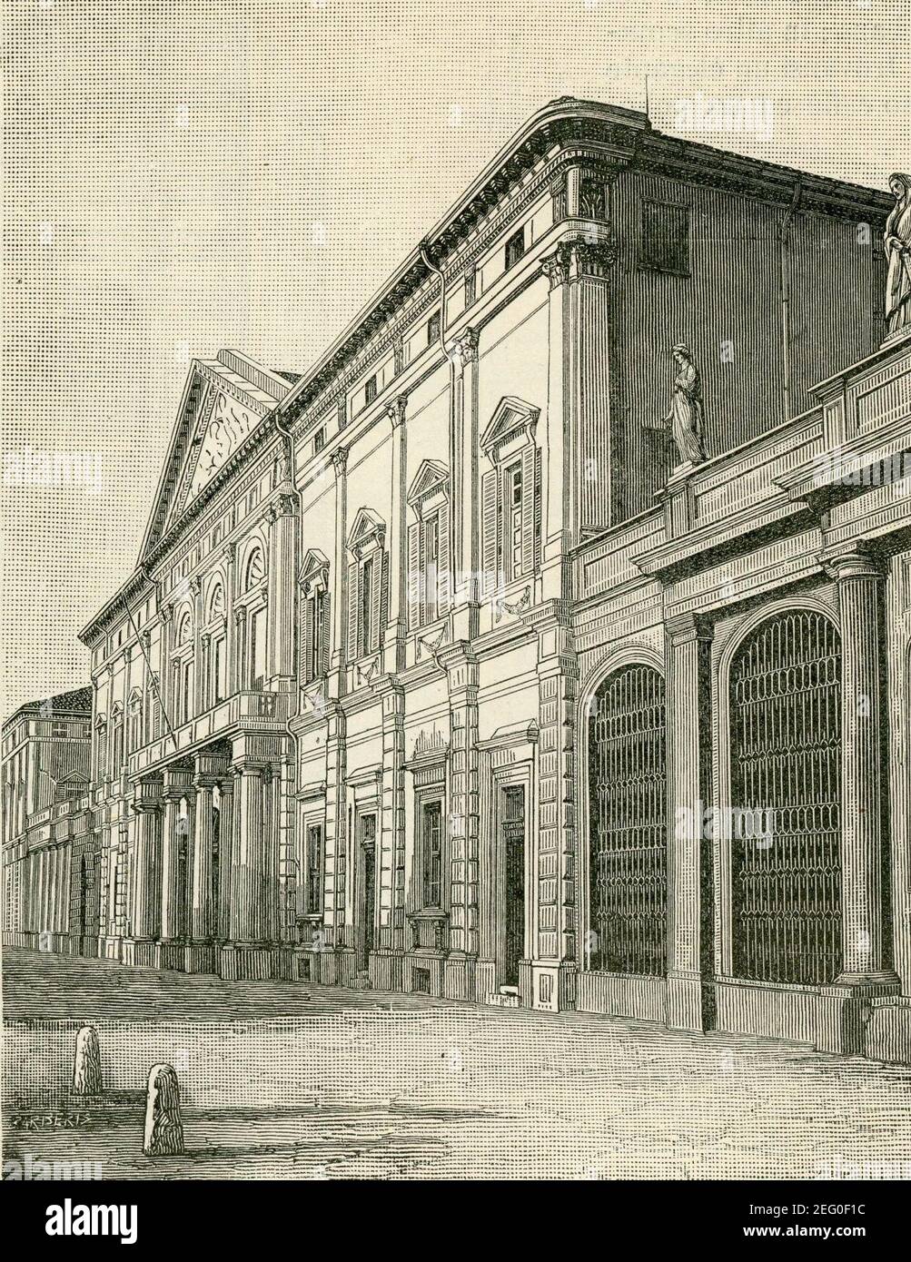 Ospedale civile di Alessandria. Stockfoto