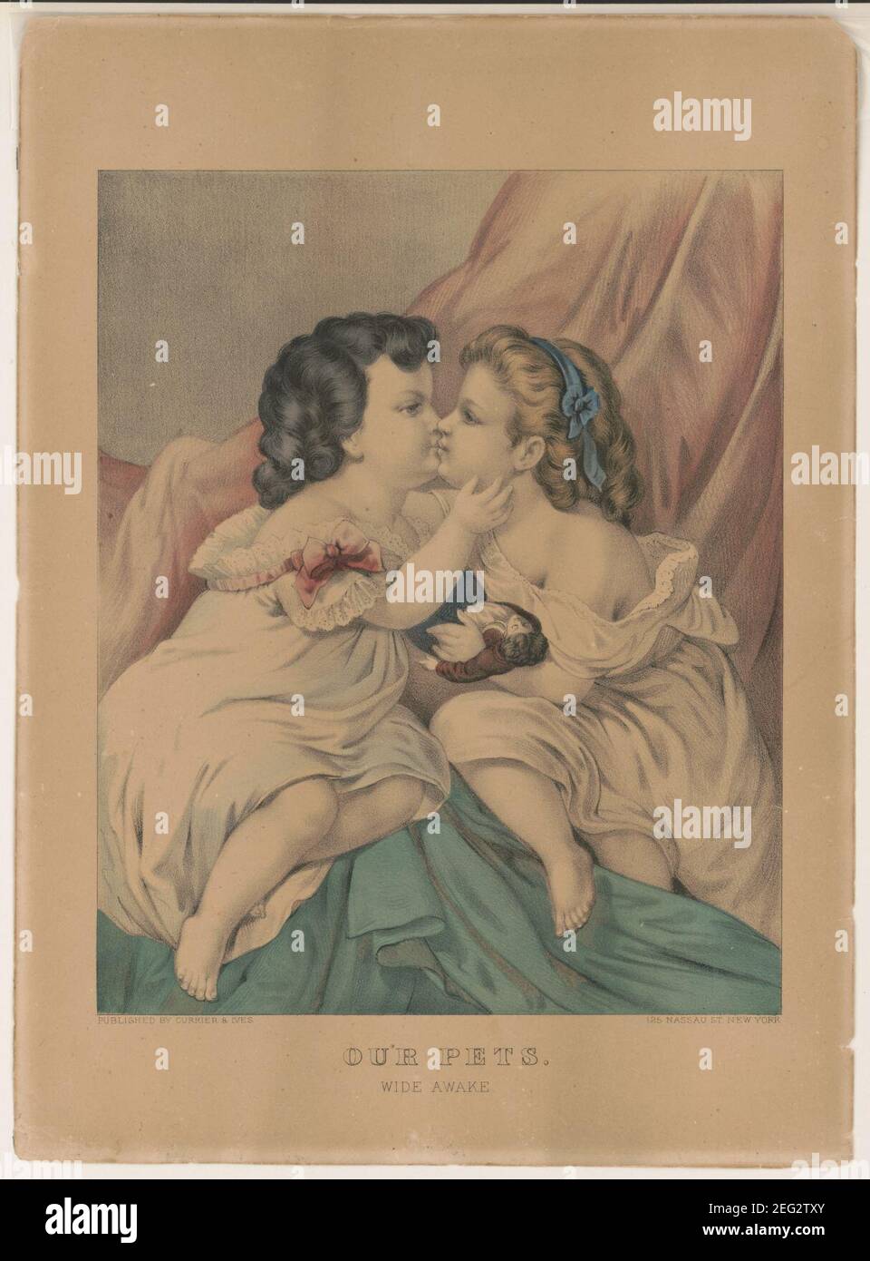 Unsere Haustiere - wach Stockfoto