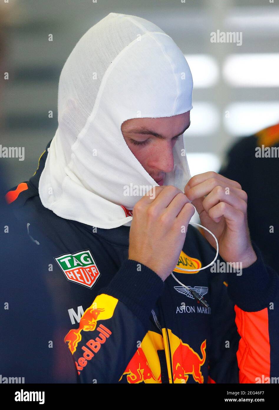 Formel 1 - F1 - großer Preis von Österreich 2017 - Red Bull Ring, Spielberg, Österreich - 8. Juli 2017 Max Verstappen von Red Bull Racing vor dem Qualifying Reuters/Dominic Ebenbichler Stockfoto