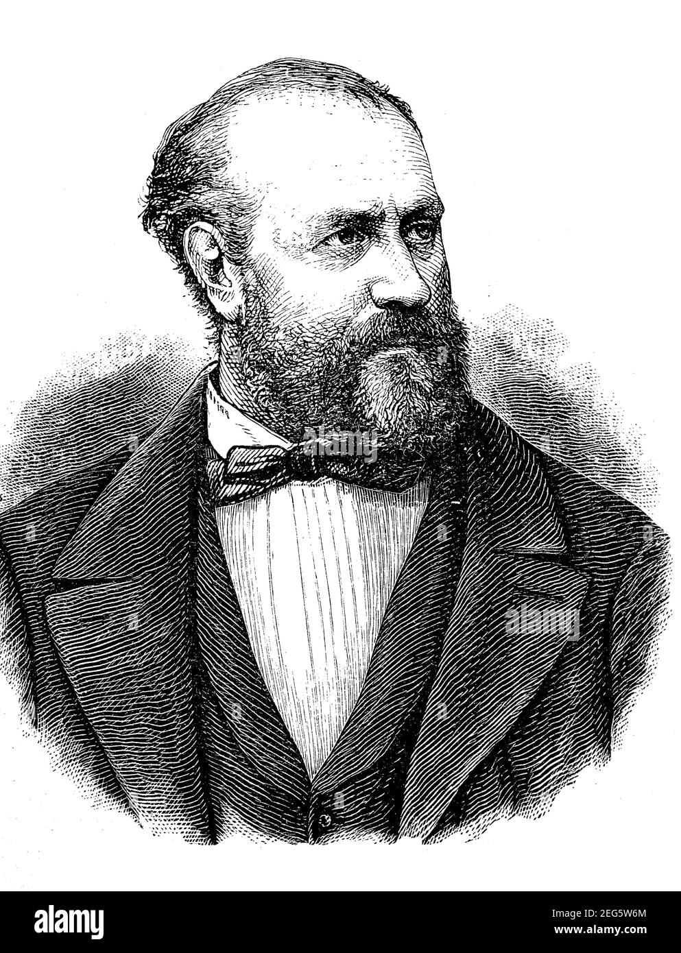 Charles Francois Gounod, 17. Juni 1818 - 18. Oktober 1893, ein französischer Komponist / Charles Francois Gounod, 17. Juni 1818 - 18. Oktober 1893, ein franzoesischer Komponist, Historisch, historisch, digital verbesserte Reproduktion eines Originals aus dem 19th. Jahrhundert / digitale Reproduktion einer Originalvorlage aus dem 19. Jahrhundert, Stockfoto