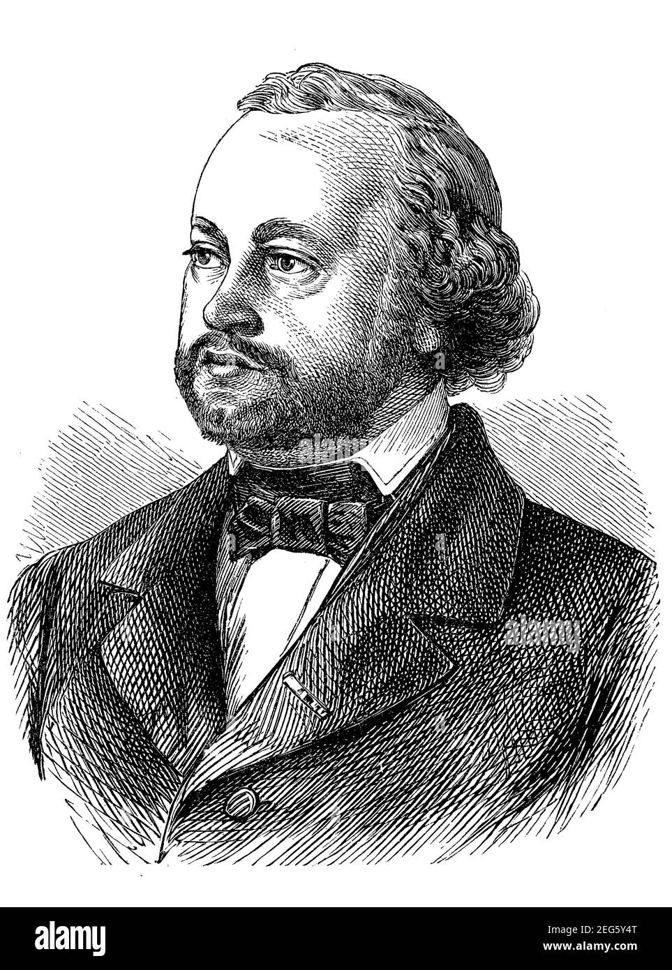 Wolfgang Robert Griepenkerl, 4. Mai 1810 - 16. Oktober 1868, ein deutscher Dramatiker, Geschichtenerzähler und Kunstkritiker / Wolfgang Robert Griepenkerl, 4. 1810. - 16. Mai. Oktober 1868, ein deutscher Dramatiker, Erzähler und Kunstkritiker, Historisch, historisch, Digitale verbesserte Reproduktion eines Originals aus dem 19th. Jahrhundert / digitale Reproduktion einer Originalvorlage aus dem 19. Jahrhundert, Stockfoto