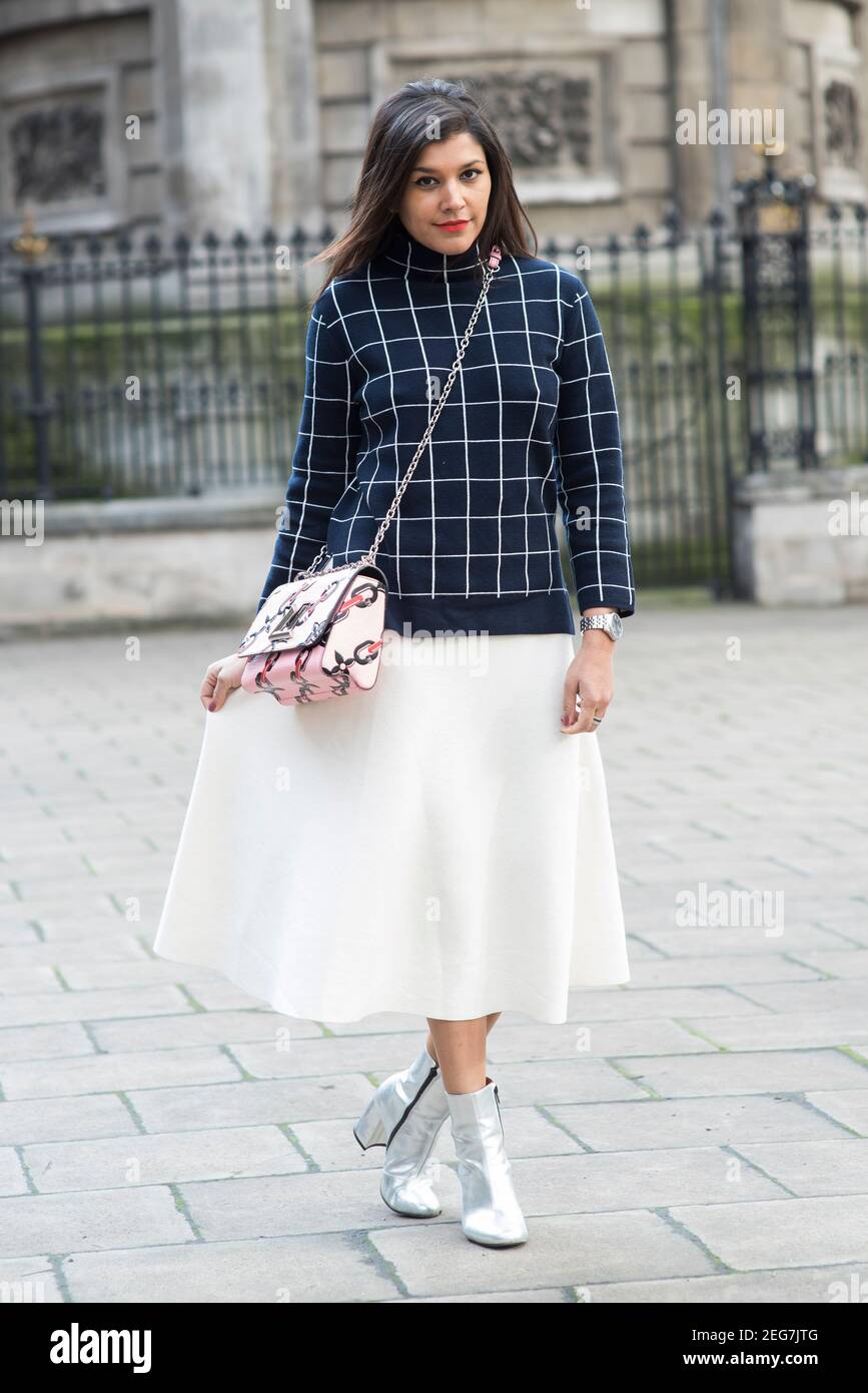 Bonnie Rakhit während der London Fashion Week Herbst/Winter 2017 in London. Bilddatum: Freitag, 17th. Februar 2017. Bildnachweis sollte lauten: ©DavidJensen Stockfoto