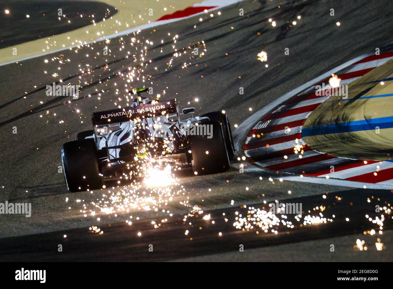 GASLY Pierre (Fra), Scuderia AlphaTauri Honda AT01, Aktion während der Formel 1 Rolex Sakhir Grand Prix 2020, vom 4. Bis 6. Dezember 2020 auf dem Bahrain International Circuit, in Sakhir, Bahrain - Foto DPPI Stockfoto