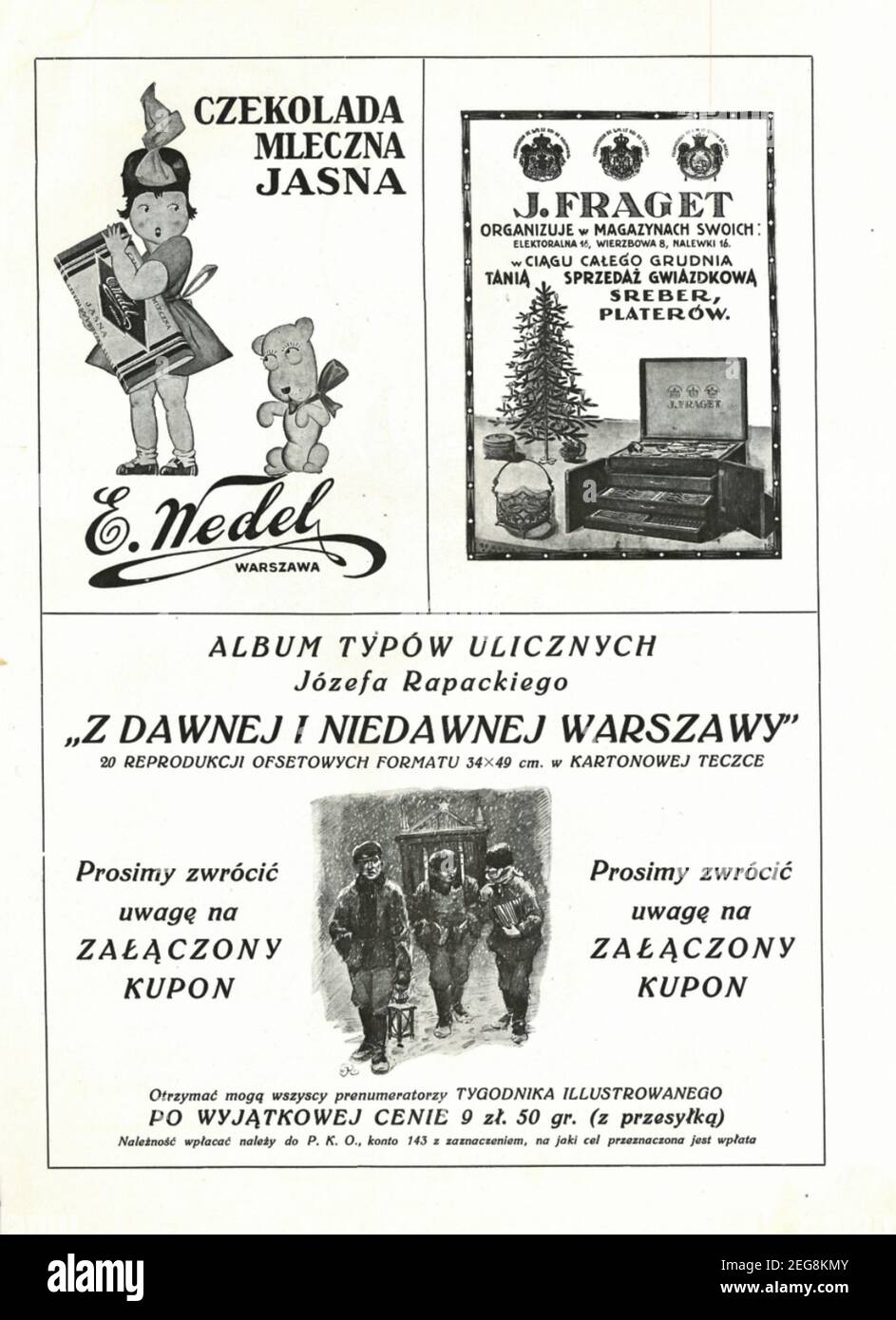 Przedwojenna reklama prasowa 1933 r Stockfoto