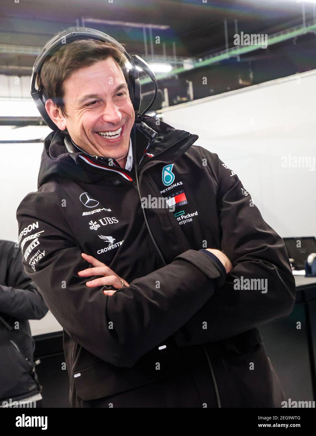 WOLFF Toto (aut), Teamchef & CEO Mercedes AMG F1 GP, Portrait während der ersten Session des Formel 1 Vorsaison Tests 2020 vom 19. Bis 21. Februar 2020 auf dem Circuit de Barcelona-Catalunya, in Montmelo, Barcelona, Spanien - Foto Florent Gooden / DPPI Stockfoto