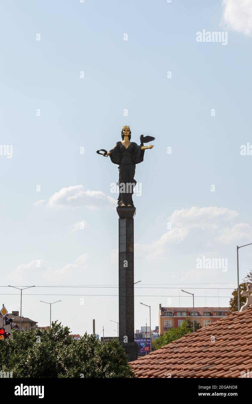 Statue von Sveta Sofia, Sofia, Bulgarien Stockfoto