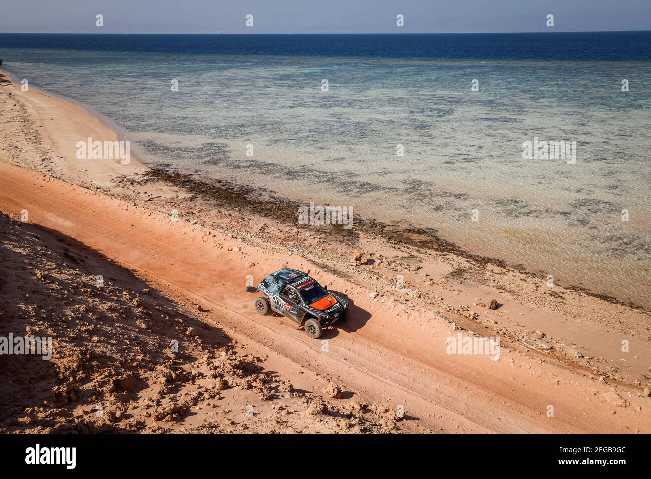 384 Bergounhe Jean-Rémy (Fra), Brucy Jean (Fra), PH Sport, PH Sport, Leichtgewicht Fahrzeuge Prototyp - T3, Aktion während der 9th Etappe der Dakar 2021 zwischen Neom und Neom, in Saudi-Arabien am 12. Januar 2021 - Foto Florent Gooden / DPPI Stockfoto