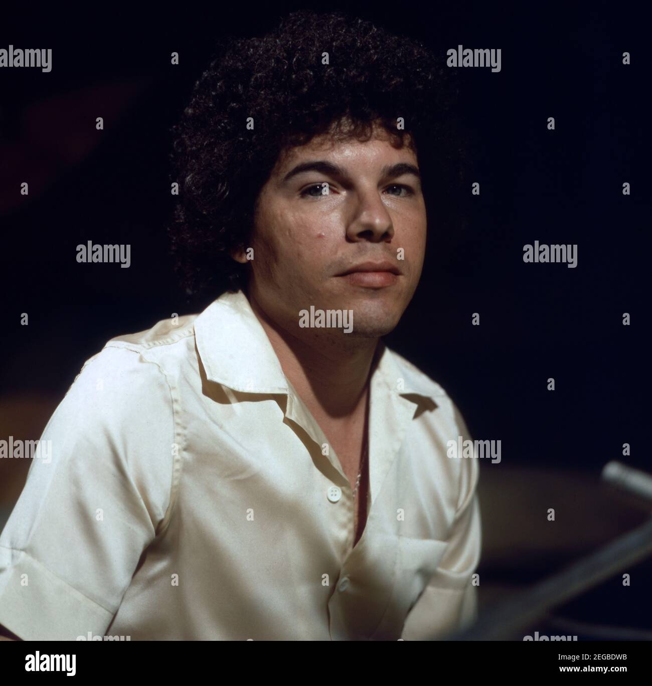 Riccardo Cocciante, italienischer Sänger, Musiker und Komponist, um 1974. Riccardo Cocciante, italienischer Sänger, Musiker und Komponist, um 1974. Stockfoto