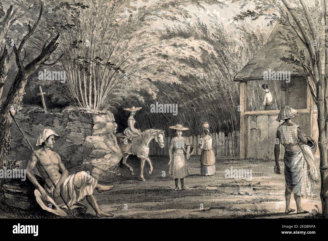 Eingeborene von Luzon, um 1850 Stockfoto