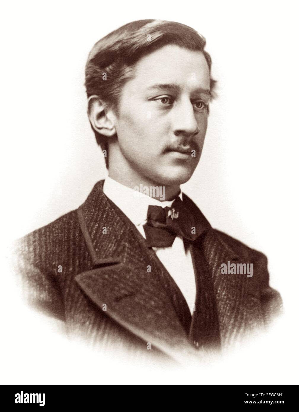 George Bird Grinnell (1849-1938), amerikanischer Anthropologe, Historiker, Naturforscher, Schriftsteller, Und Explorer. Ein Absolvent des Yale College (B.A. und Ph.D.), Grinnell wurde ein prominenter frühen Naturschützer und Student der indianischen Leben. Er begleitete mehrere Expeditionen des amerikanischen Westens, unter anderem unter der Leitung des Paläontologen Othniel Charles Marsh, General George Custer und Colonel William Ludlow. Mount Grinnell im Glacier National Park ist nach Grinnell benannt. Stockfoto