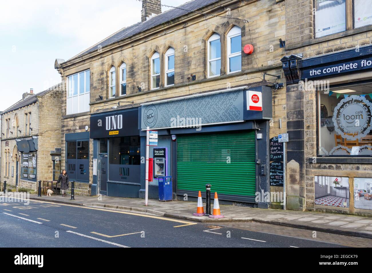 Honley Village in der Nähe von Huddersfield Stockfoto