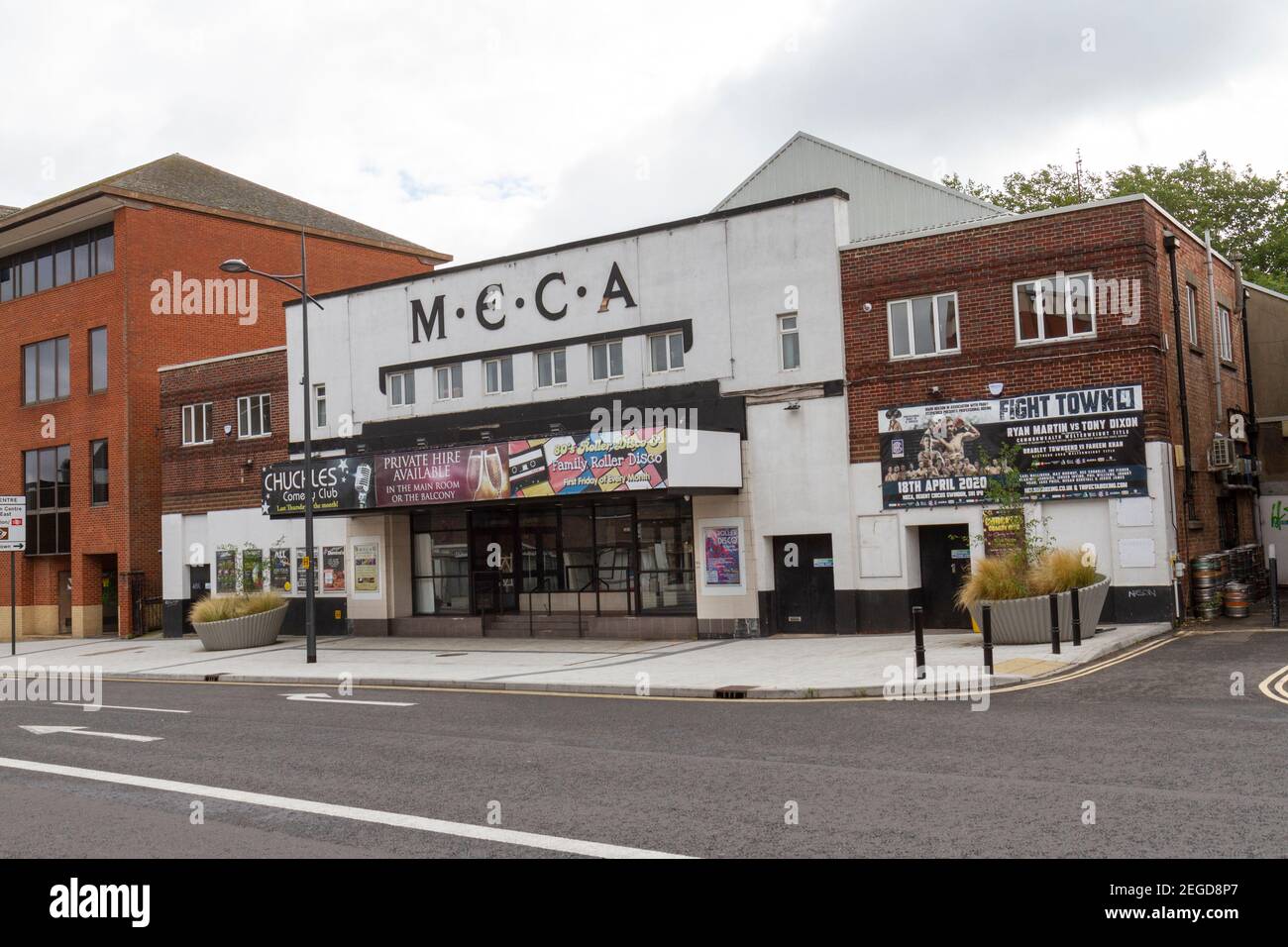 Das Meca Swindon , ein Musik-, Unterhaltungs- und Kulturzentrum, in Swindon, Wiltshire, UK.c Stockfoto