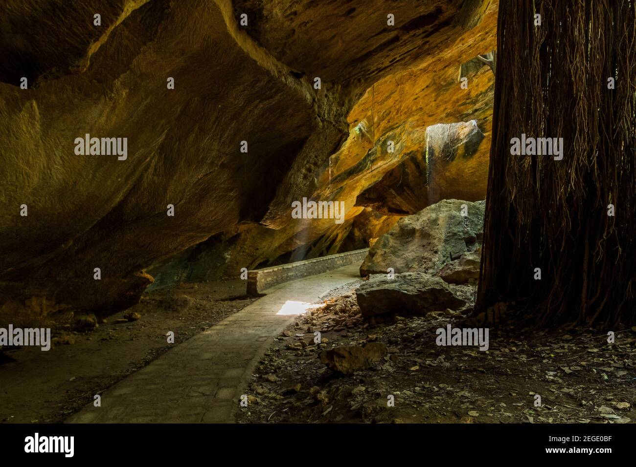 Naida Caves, Diu am Tag Stockfoto