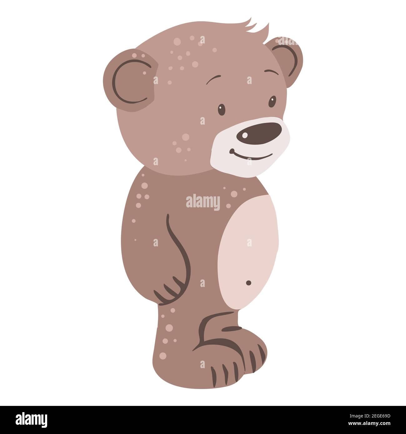 Isolierte Baby Bär auf weißem Hintergrund, Vektor-Illustration Stock Vektor Isolierte Baby Bär auf weißem Hintergrund, Vektor-Illustration Stock Vektor