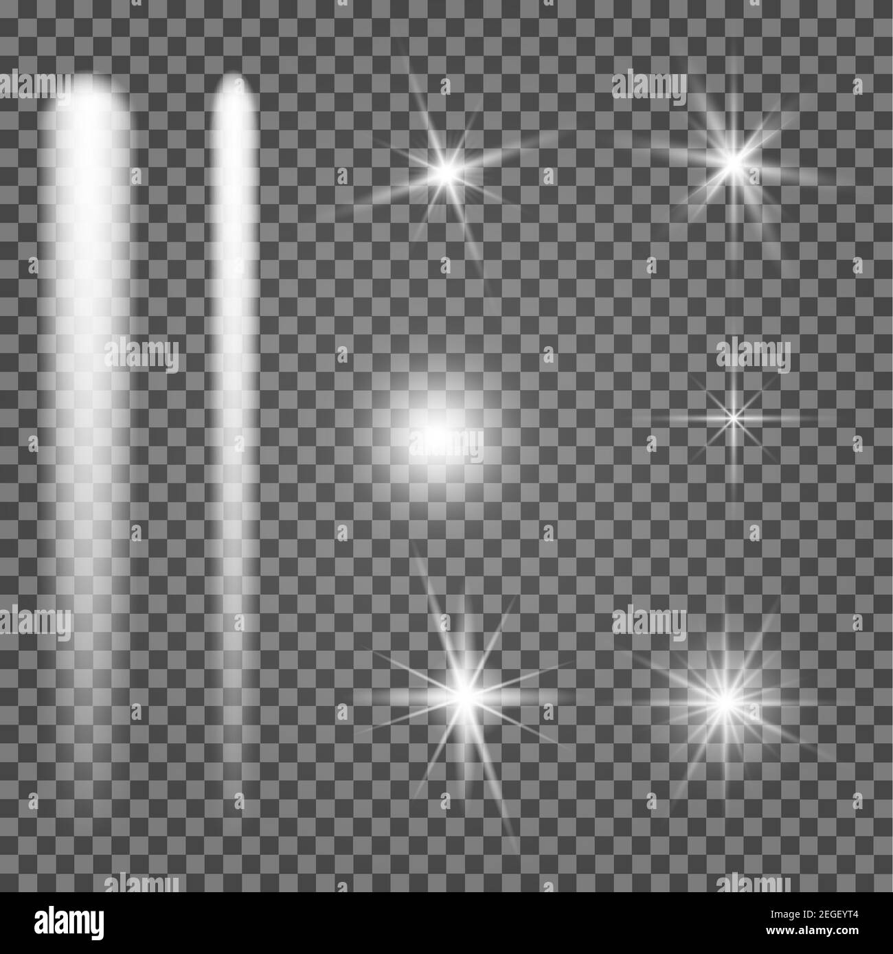 Glänzen Sie mit Sternen. Lichtfunken des Vektors leuchten. Abbildung mit  weißem Lichteffekt auf transparentem Hintergrund. Glänzende Weihnachtsmasse  funkeln. Spezielles Glitzer-Element aus der Linse Stock-Vektorgrafik - Alamy