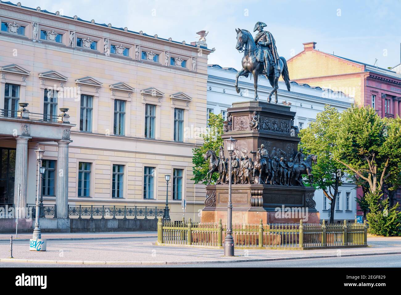 Friedrich II., König von Preussen in Berlin Stockfoto