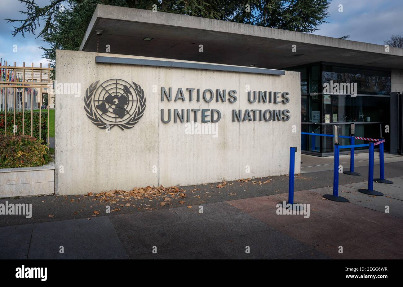 Palast der Nationen - Büro der Vereinten Nationen - Genf, Schweiz Stockfoto