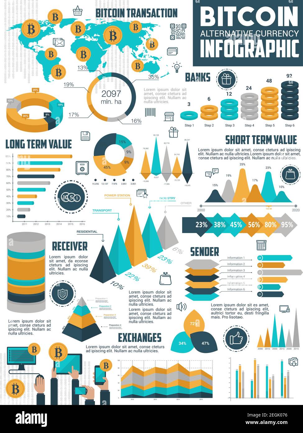 Bitcoin Kryptowährung Infografik Design. Finanzgraph und Diagramm von Krypto-Geld  oder digitalen Cash Exchange, Bergbau und Transaktionsstatistiken, bitc  Stock-Vektorgrafik - Alamy