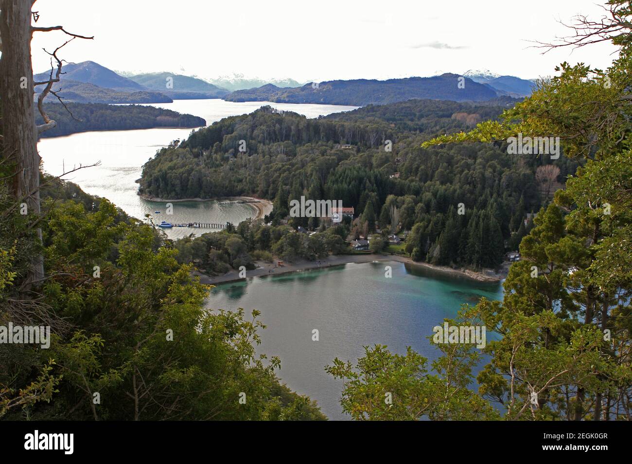 PATAGONIEN ARGENTINIEN PAISAJES MONTAÃ‘ALS VOLCANES FAUNA LAGOS Stockfoto