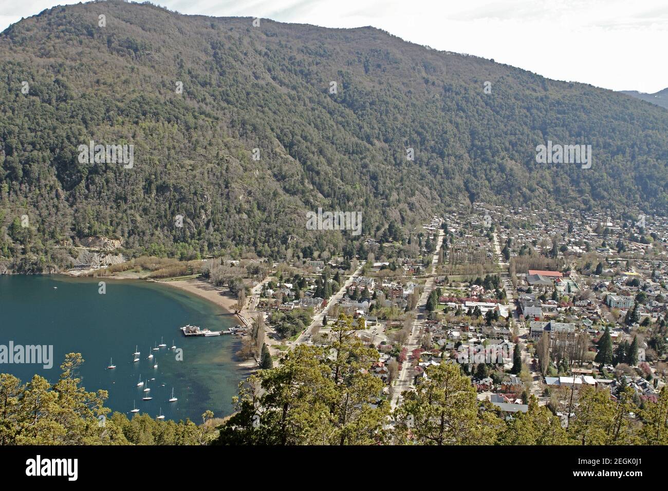 PATAGONIEN ARGENTINIEN PAISAJES MONTAÃ‘ALS VOLCANES FAUNA LAGOS Stockfoto