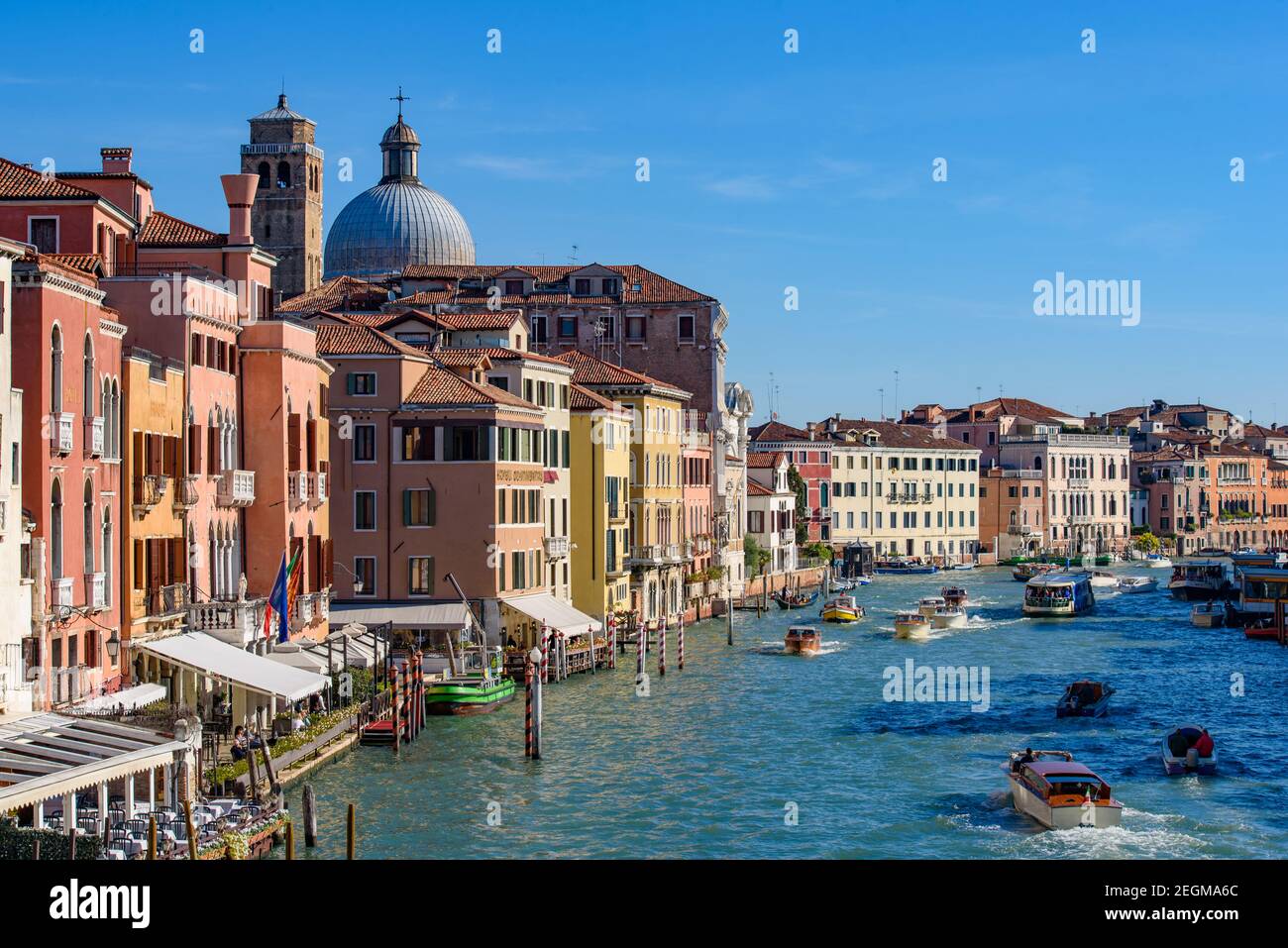 Canal Grande, dem wichtigsten Wasserstraße von Venedig, Italien Stockfoto