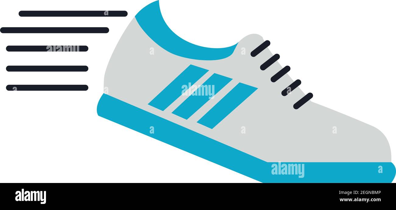 Tennis Laufschuhe Sport tragen isoliert Symbol Vektor Illustration Design  Stock-Vektorgrafik - Alamy