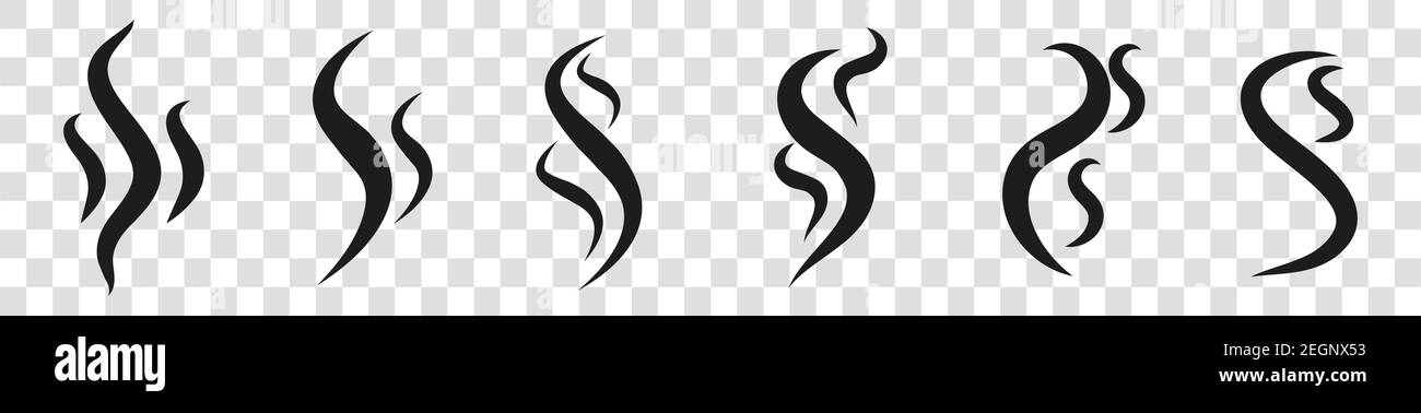 Vektor Rauch Set Spezialeffekte Vorlage. Stock Vektor