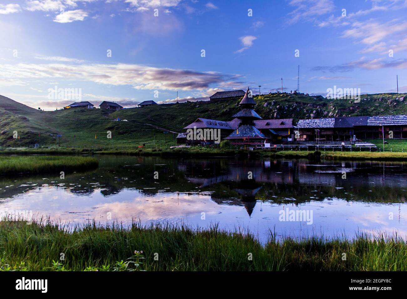 Prashar Lake, Mandi, Himachal Pradesh Stockfoto