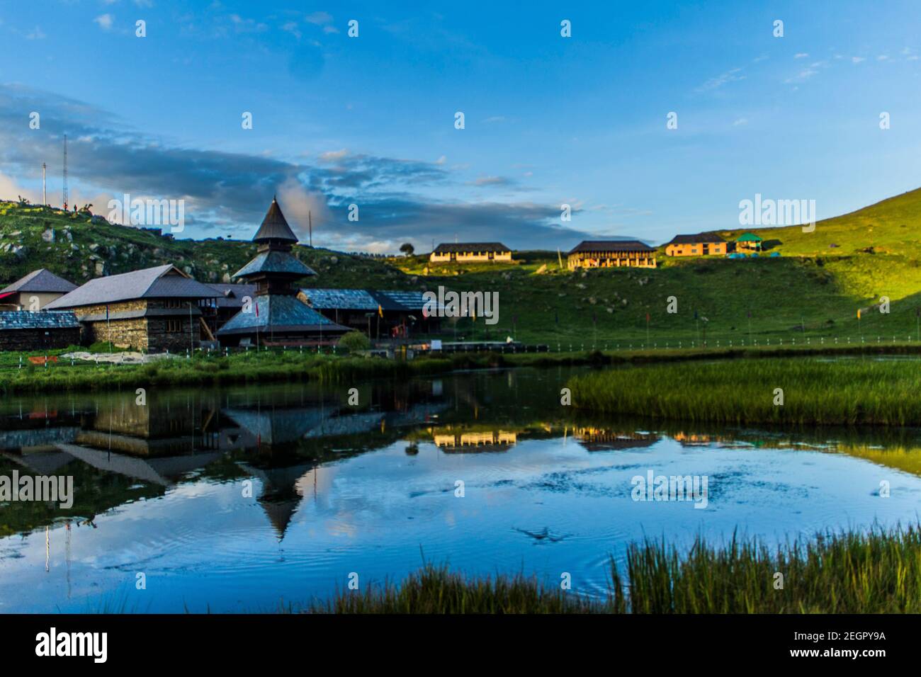 Prashar Lake, Mandi, Himachal Pradesh Stockfoto