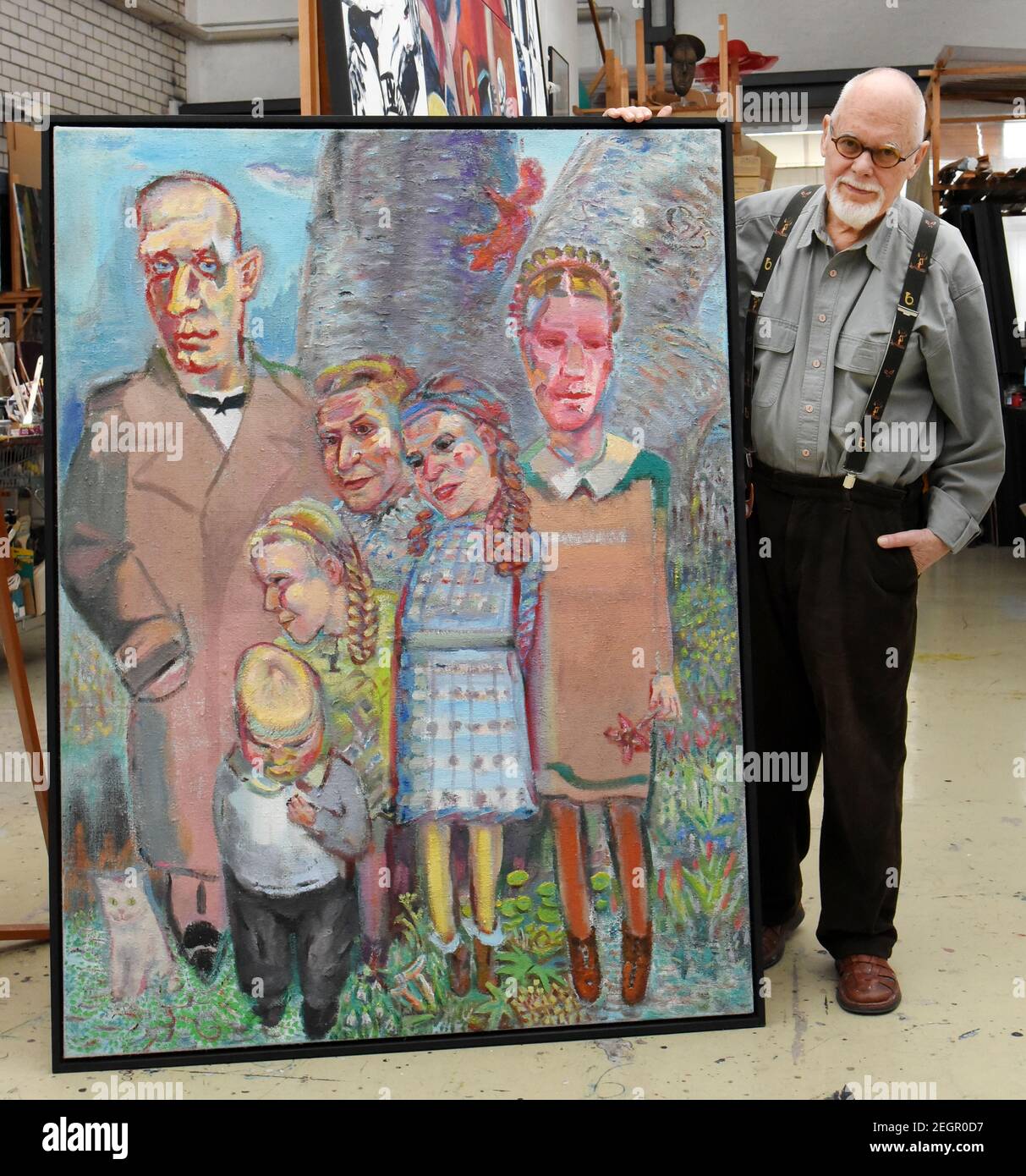 Leipzig painter sighard gille in Fotos und Bildmaterial in hoher